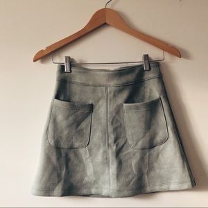 FINAL PRICE DROP Faux Suede Mini Skirt